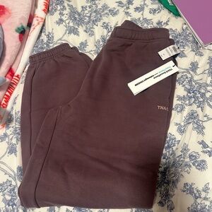 TNA smoked eggplant sweatpants